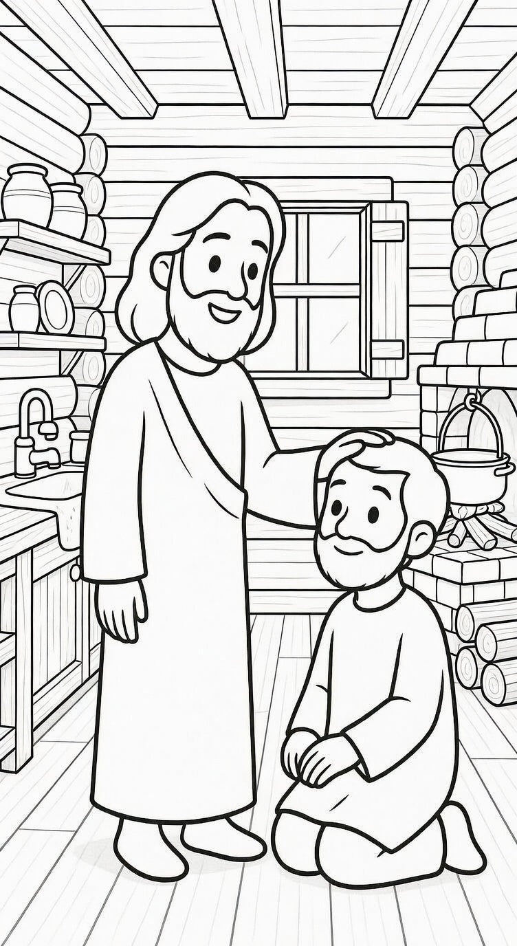 Libro para colorear "Las aventuras de Jesús" + BONOS