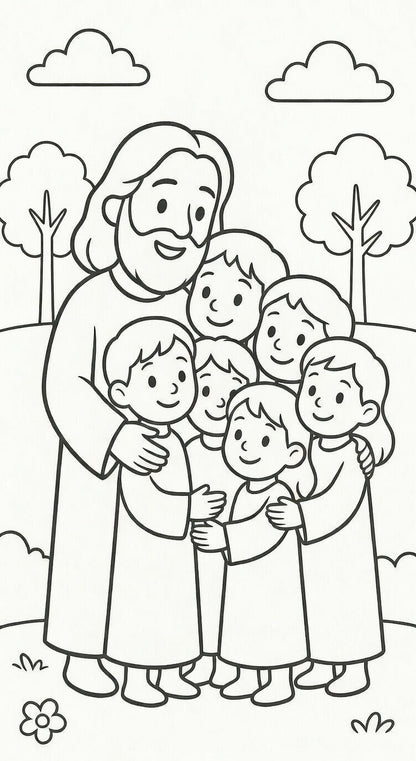 Libro para colorear "Las aventuras de Jesús" + BONOS